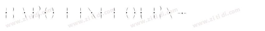Baro LineFourX字体转换
